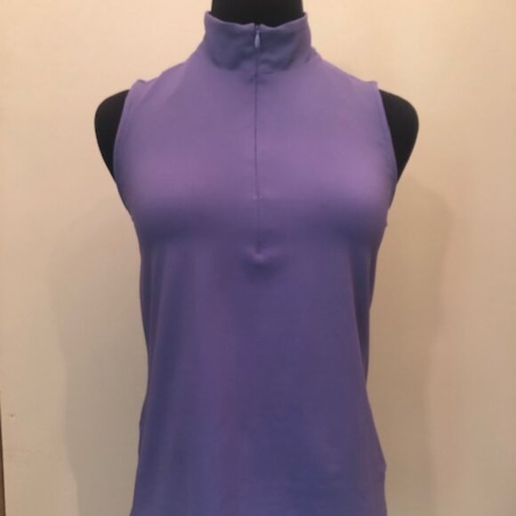 Tommy Bahama Island Zone Zip Activewear Sports Top Shirt Purple Size XS/TP - Picture 8 of 8